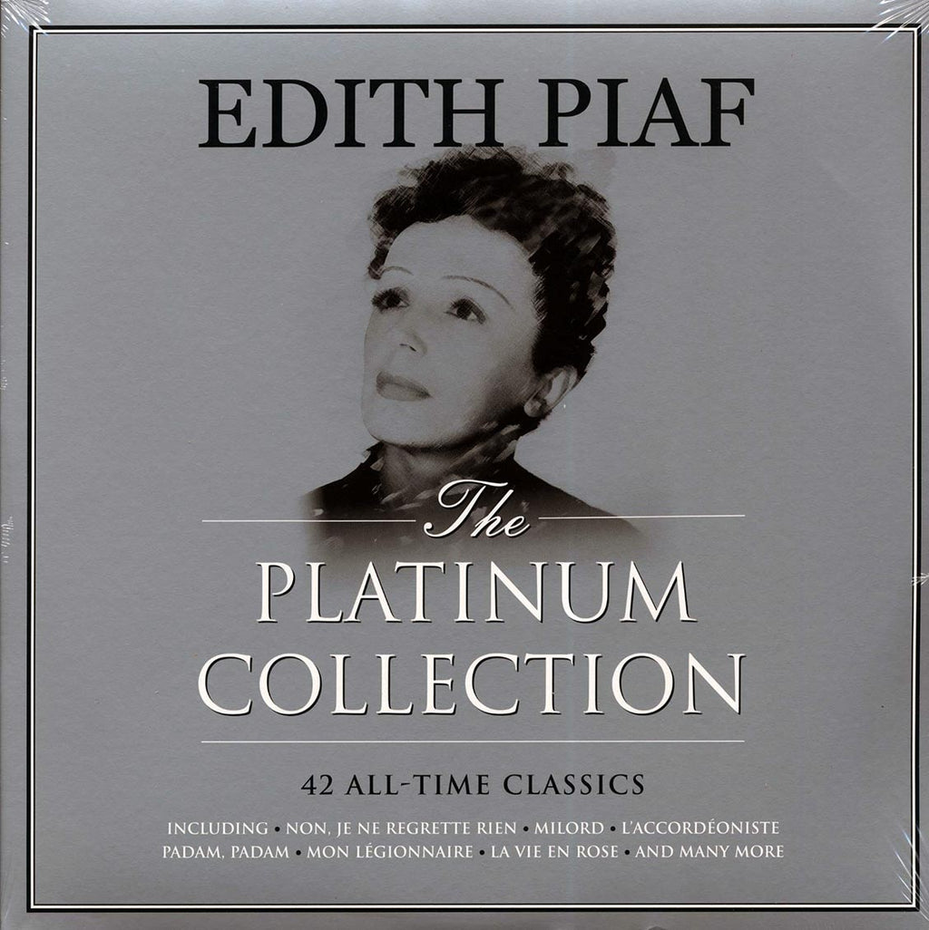 Edith Piaf - The Platinum Collection (3xLP) (white vinyl) vinyl LP front cover