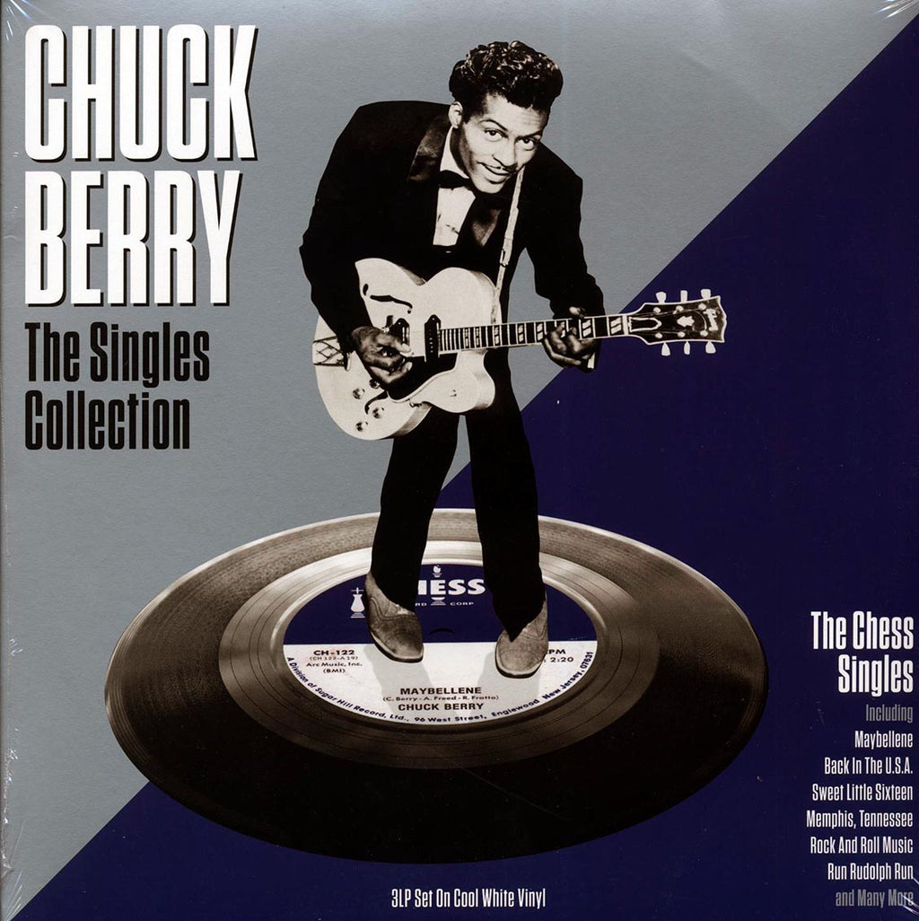 Chuck Berry - The Singles Collection (3xLP) (white vinyl) vinyl LP front cover