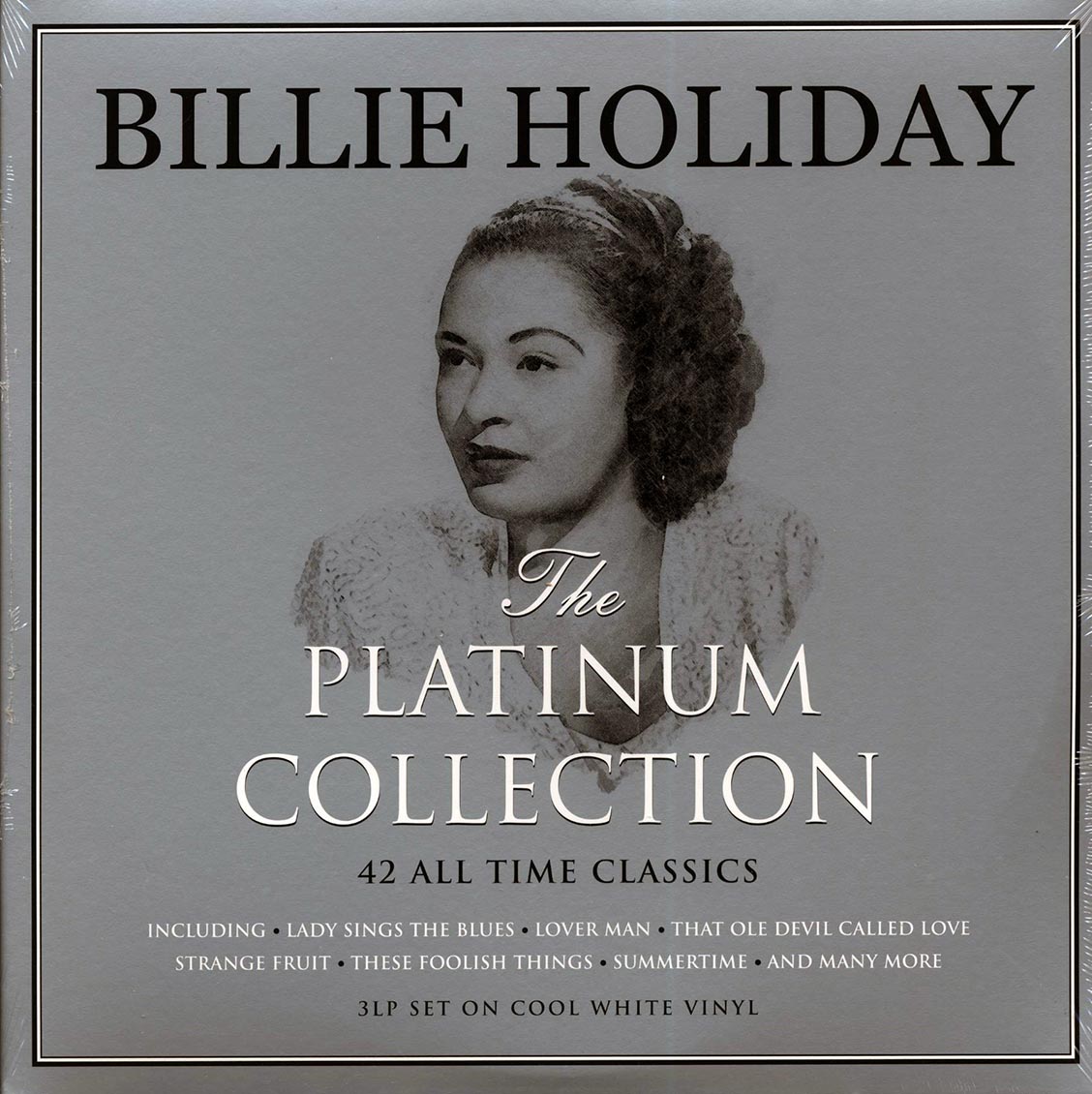 Billie Holiday - The Platinum Collection (3xLP) (white vinyl) vinyl LP front cover