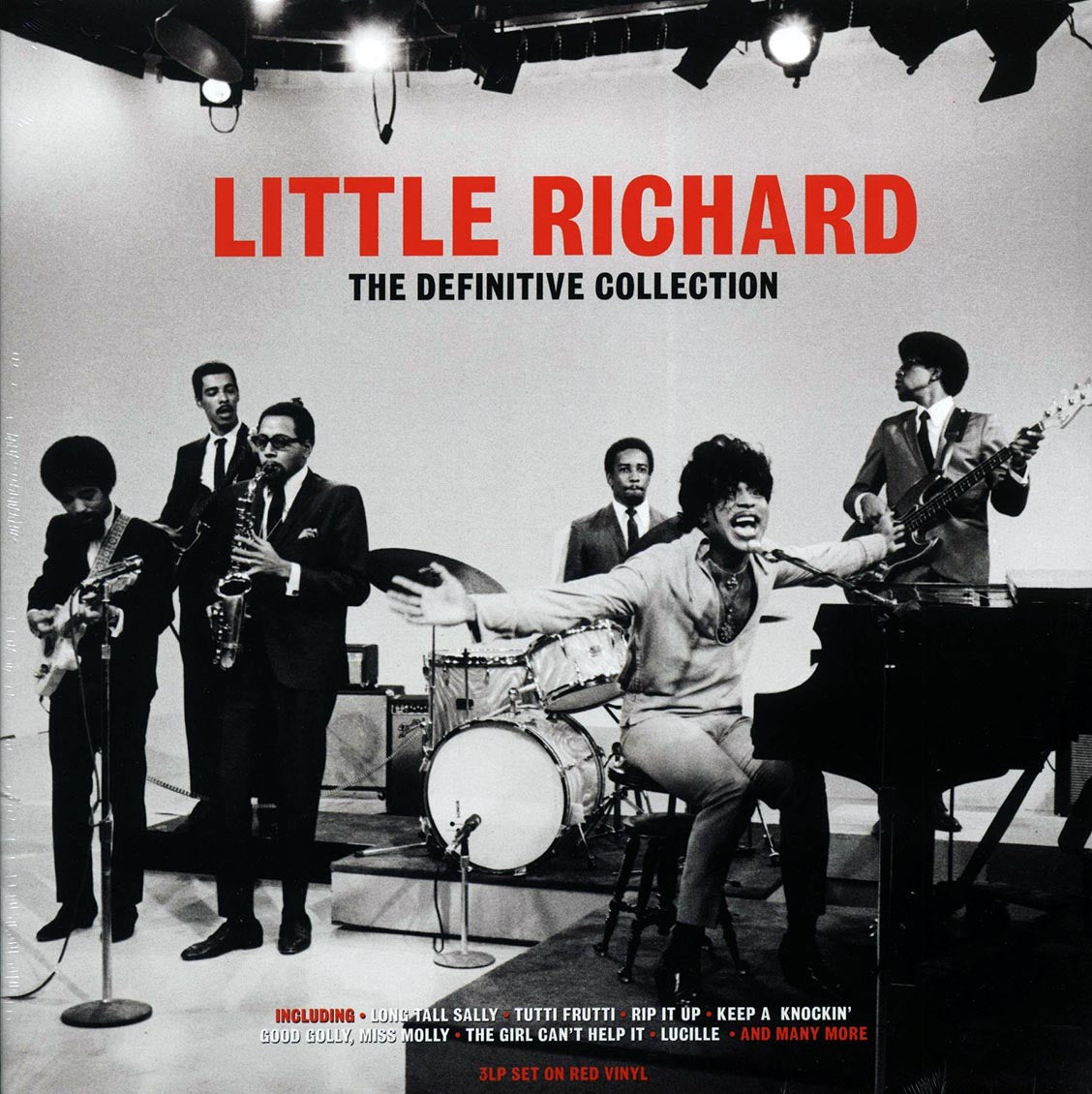 Little Richard - The Definitive Collection (3xLP) (red vinyl) vinyl LP front cover