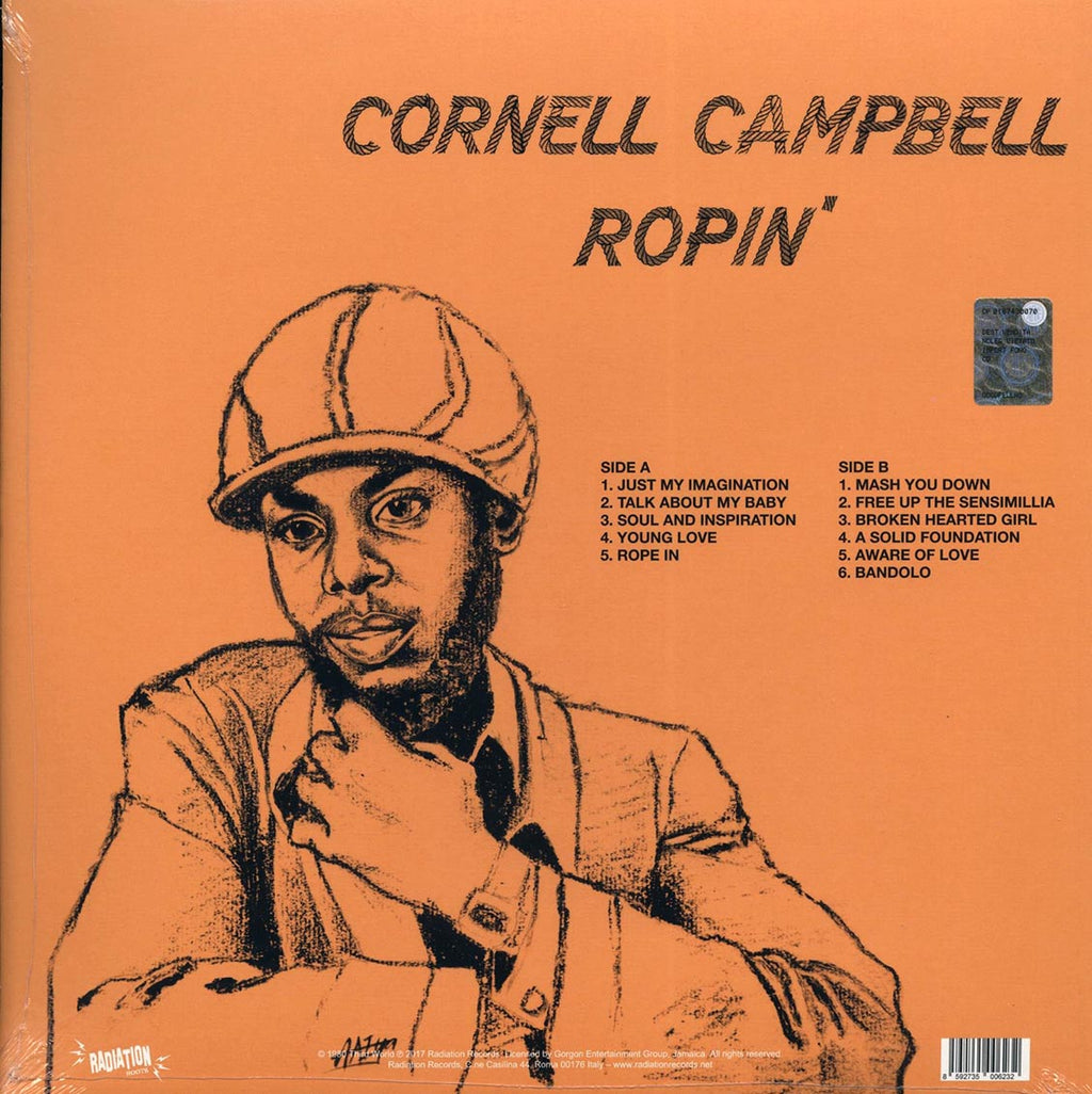 Cornell Campbell - Ropin' vinyl LP back cover
