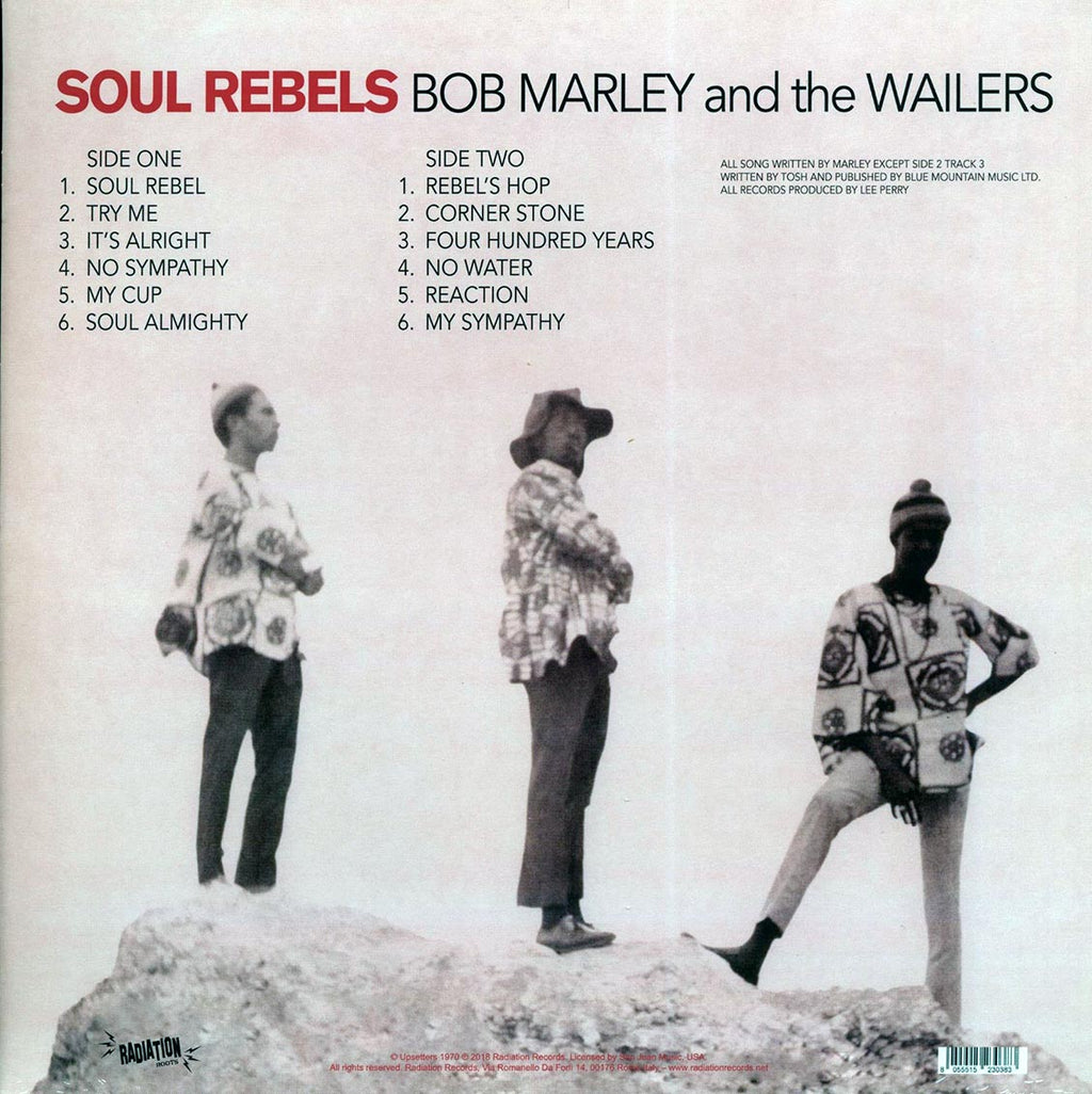 Bob Marley - Soul Rebels vinyl LP back cover