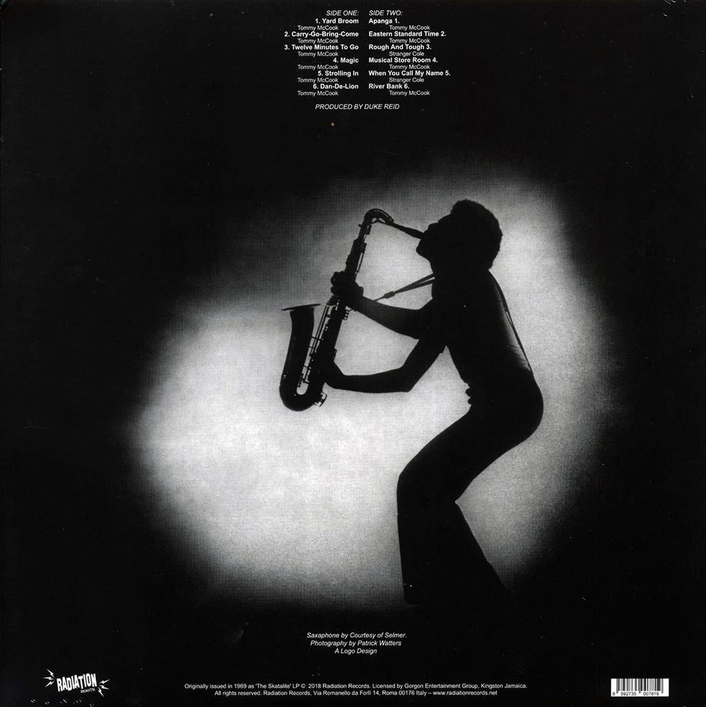 Tommy McCook - Tommy McCook vinyl LP back cover