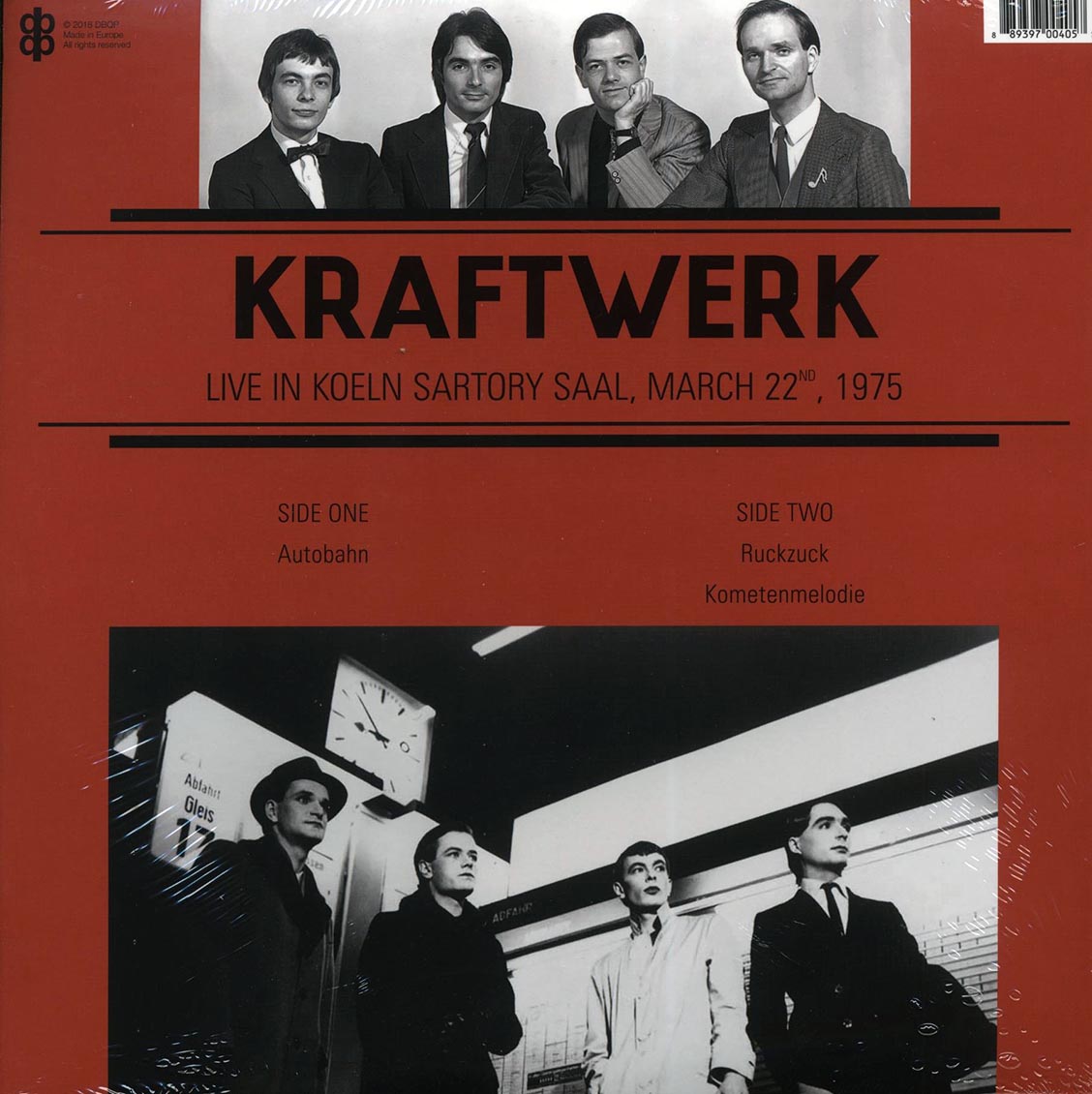 Kraftwerk - Live In Koeln Sartory Saal, March 25th, 1975 vinyl LP back cover