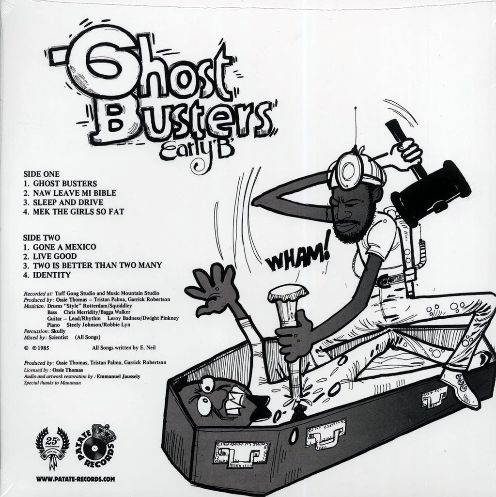 Early B - Ghost Busters vinyl LP back cover