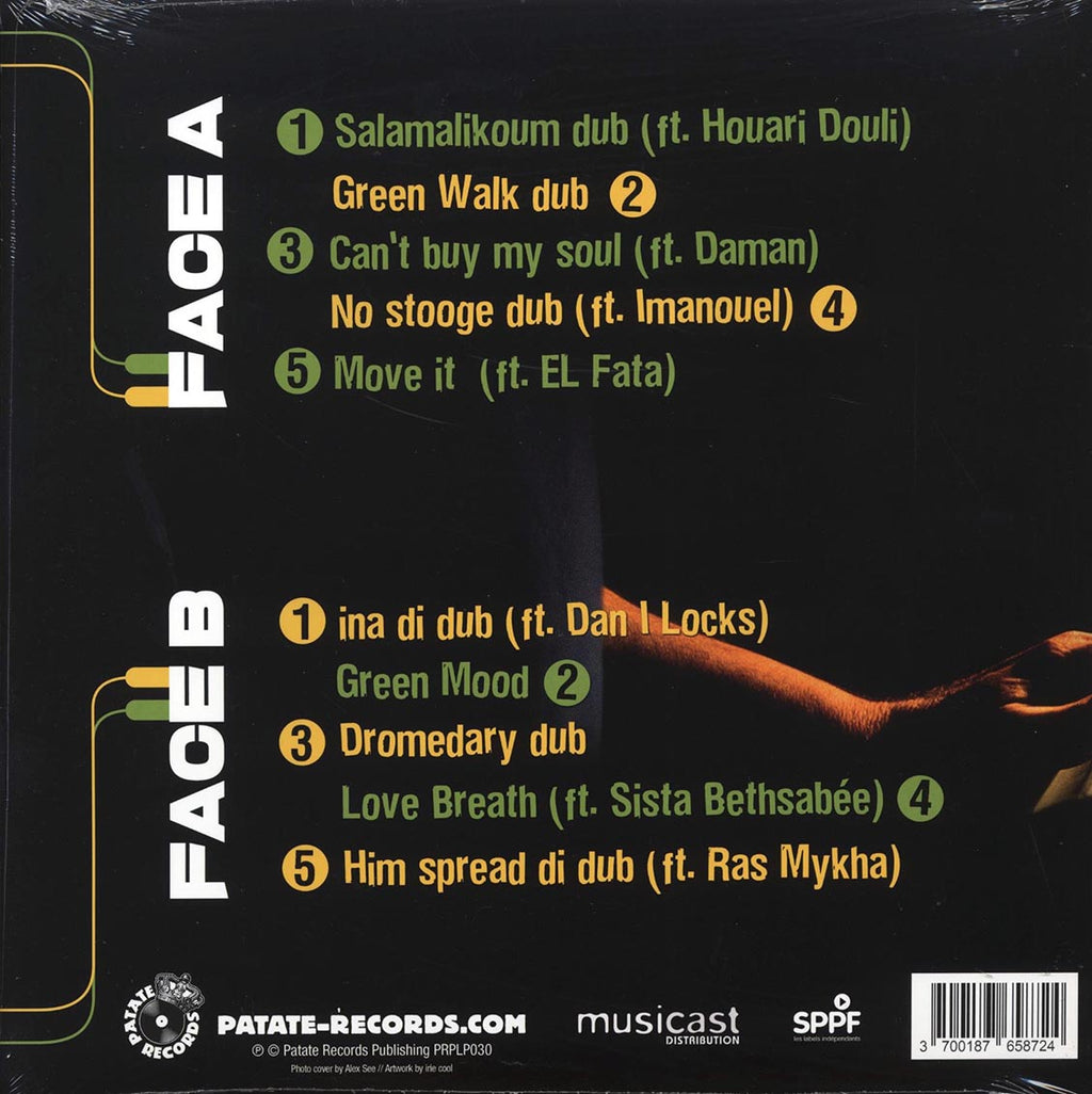 Barbes.D - Green Walk Dub vinyl LP back cover