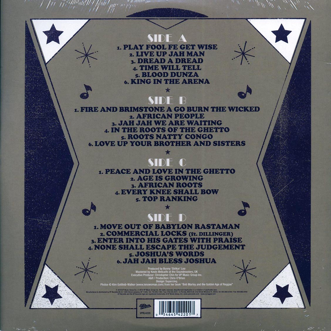 Johnny Clarke - Creation Rebel (23 tracks) (2xLP) vinyl LP back cover