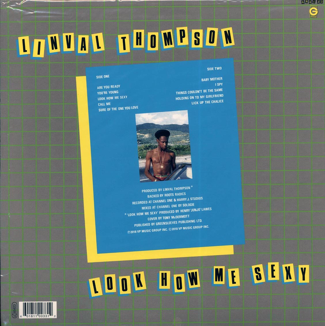 Linval Thompson - Look How Me Sexy vinyl LP back cover