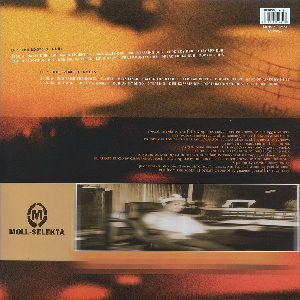 King Tubby - The Roots Of Dub + Dub From The Roots (2003 FIRST PRESS) (orig. press) (2xLP) vinyl LP back cover