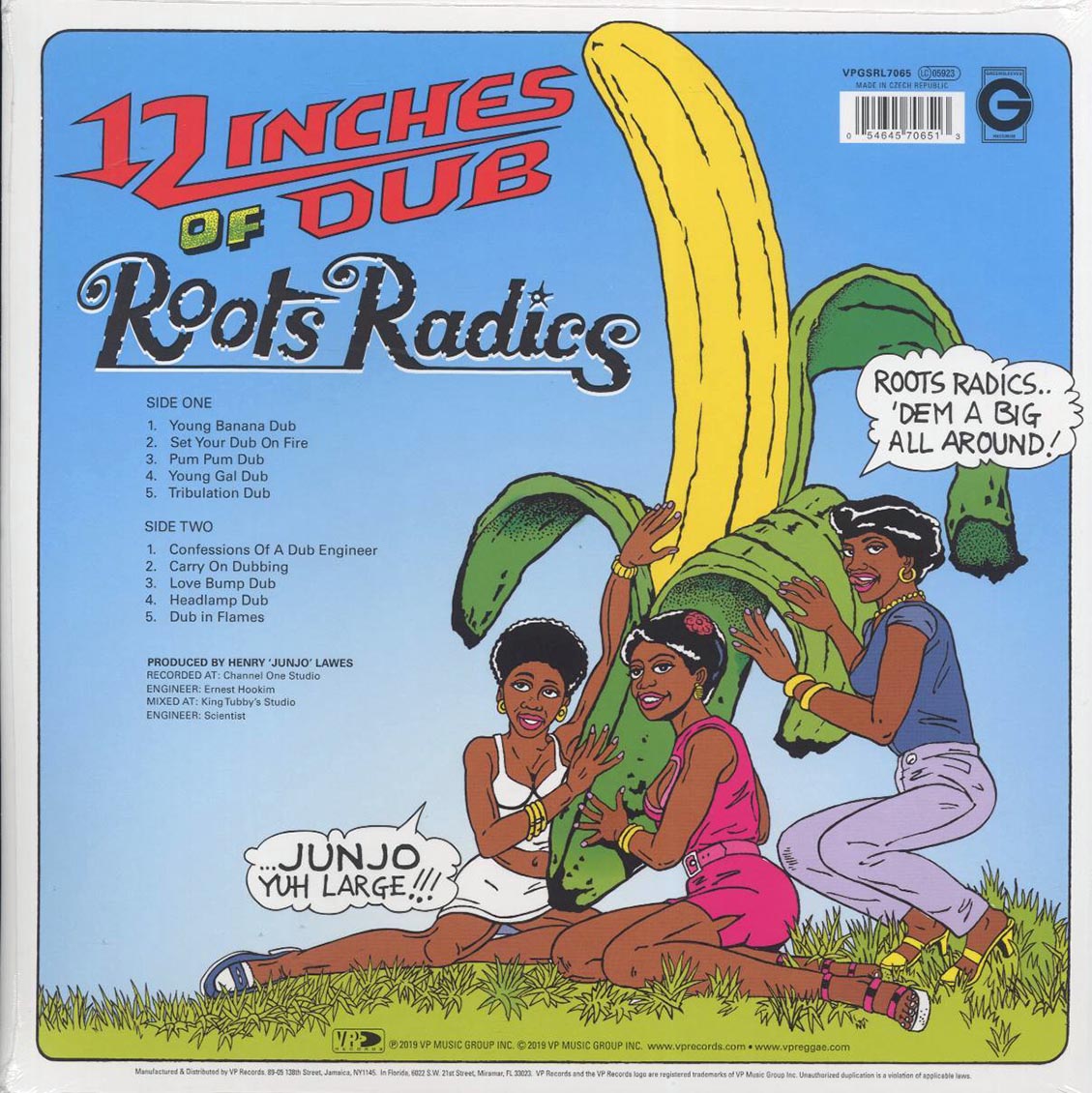 The Roots Radics - 12 Inches Of Dub vinyl LP back cover