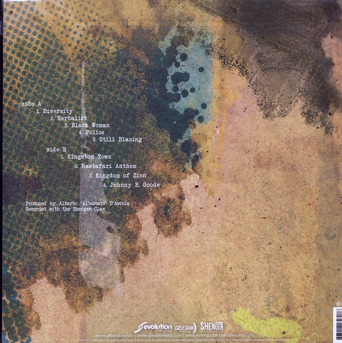 Alborosie - Soul Pirate Acoustic (180g) vinyl LP back cover