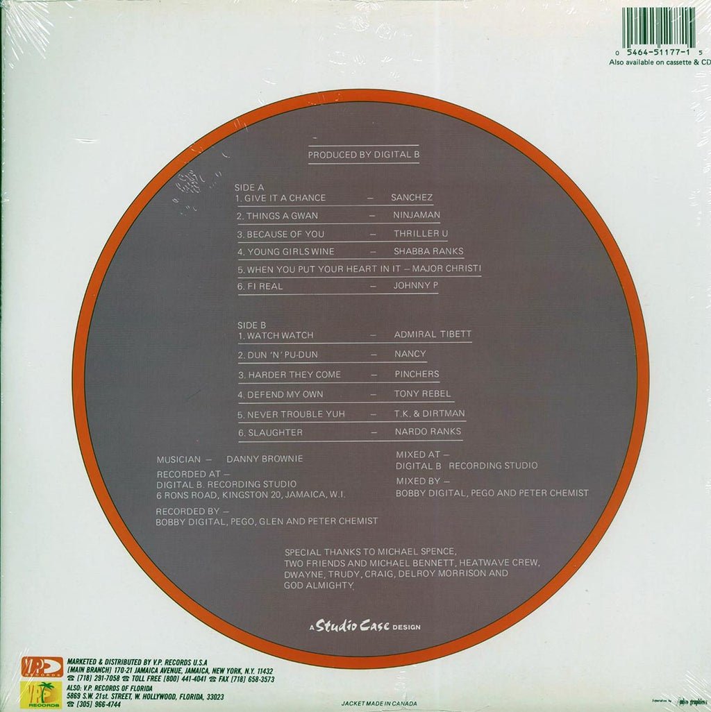 Sister Nancy, Ninjaman, Shabba Ranks, Nardo Ranks, Etc. - Things A Gwan (orig. press) vinyl LP back cover