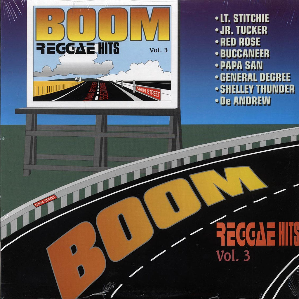Papa San, Shelly Thunder, Red Rose, Lt. Stitchie, Etc. - Boom Reggae Hits Volume 3 (orig. press) vinyl LP front cover