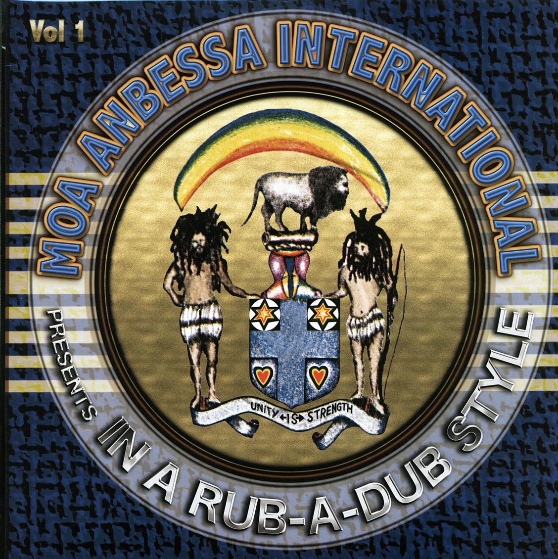 Barrington Levy, Delton Screechie, Mighty Threes, Etc. - Moa Anbessa International Presents In A Rub-A-Dub Style Volume 1 vinyl LP front cover