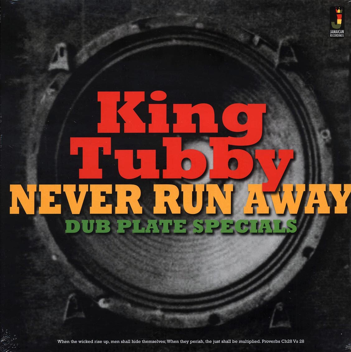 King Tubby - Never Run Away: Dub Plate Specials (180g) vinyl LP front cover