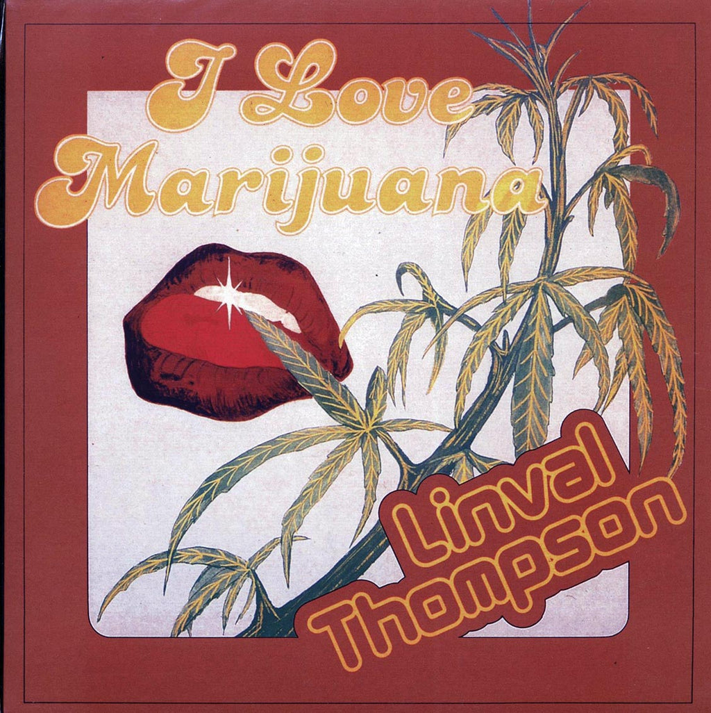 Linval Thompson - I Love Marijuana vinyl LP front cover
