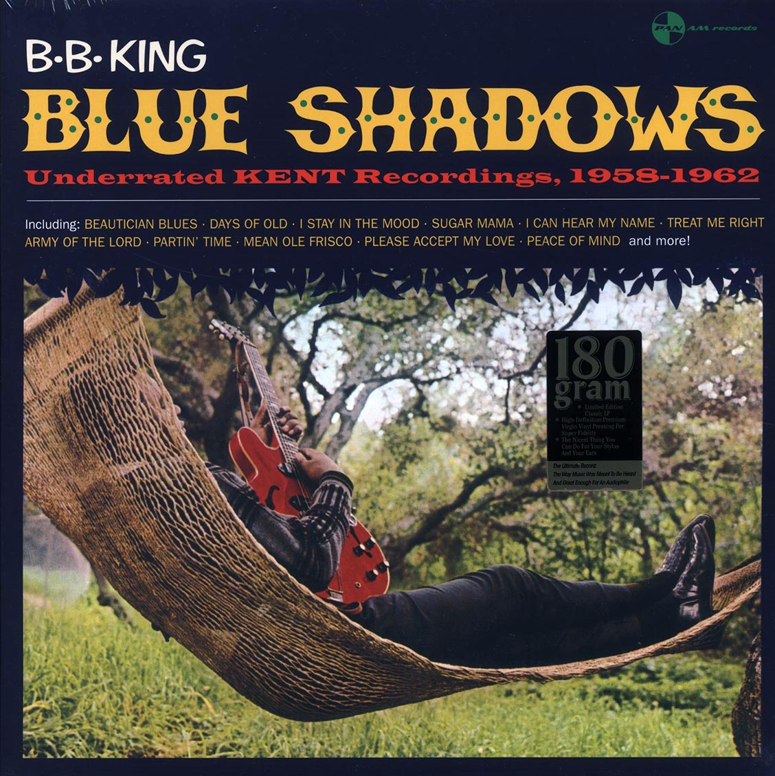 BB King - Blue Shadows: Underrated Kent Recordings, 1958-1962 (ltd. ed.) (180g) vinyl LP front cover