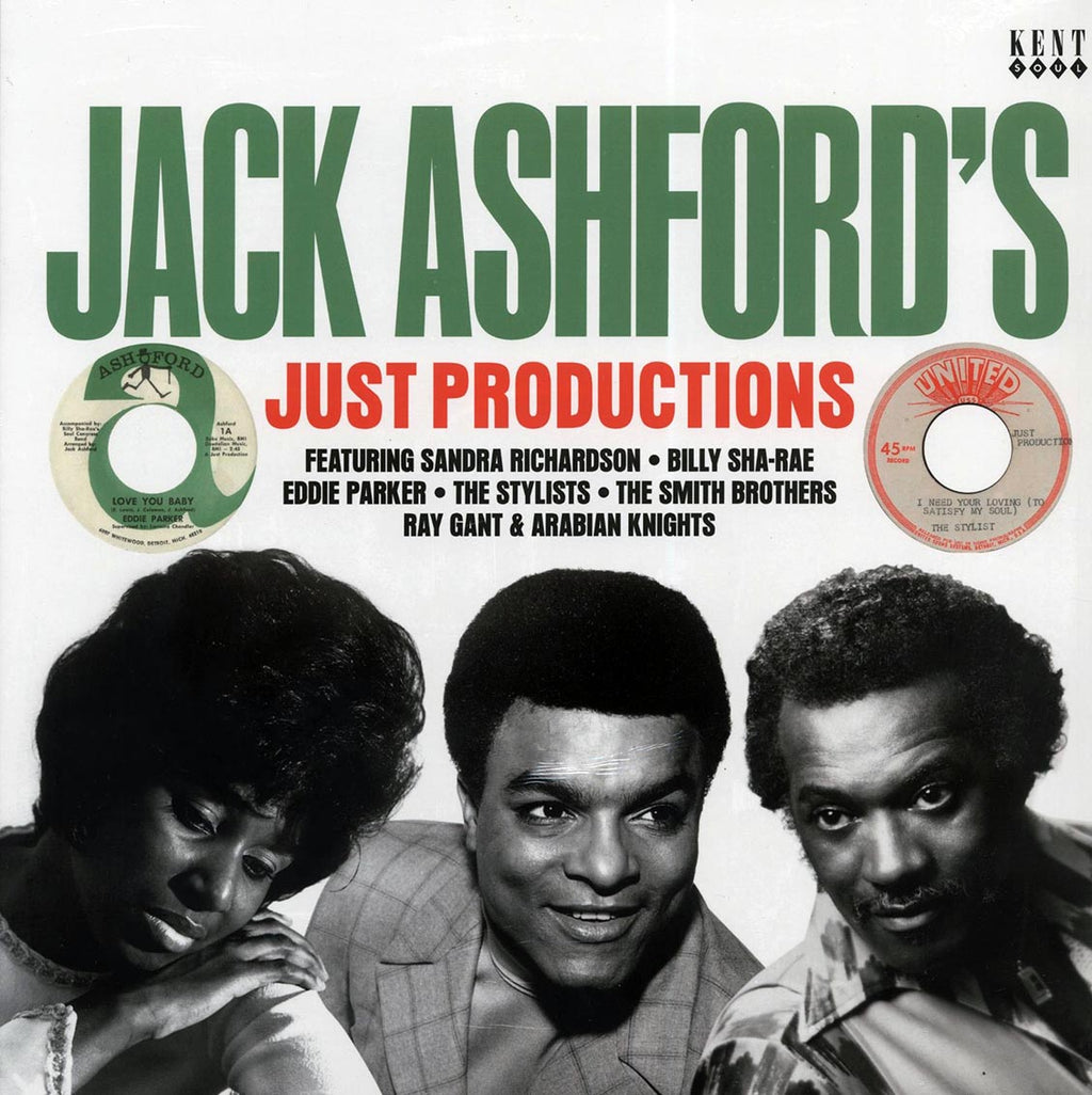 Sandra Richardson, Billy Sha-rae, Eddie Parker, Etc. - Jack Ashdord's Just Productions vinyl LP front cover