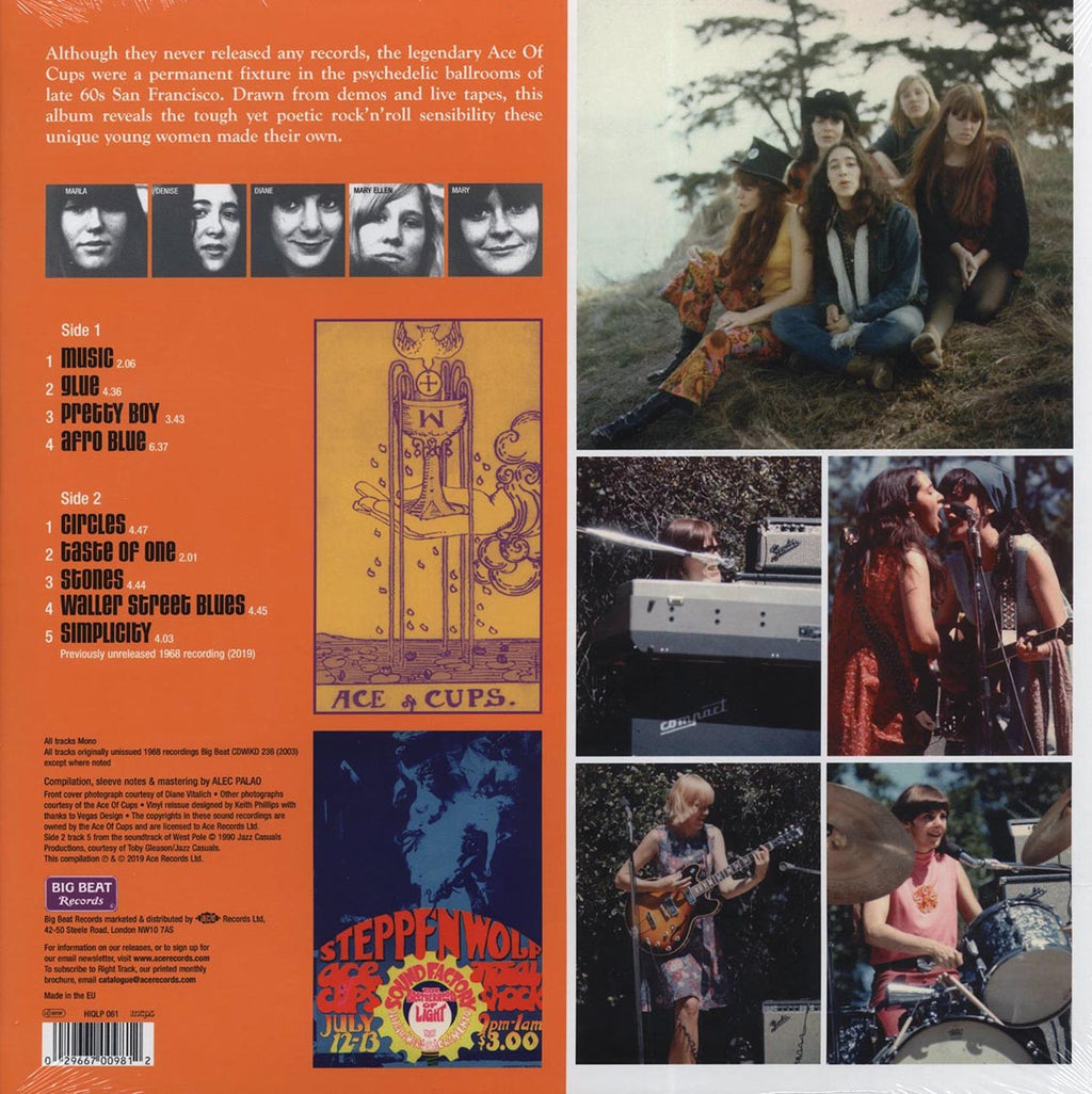 The Ace Of Cups - It's Bad For You But Buy It! (180g) vinyl LP back cover