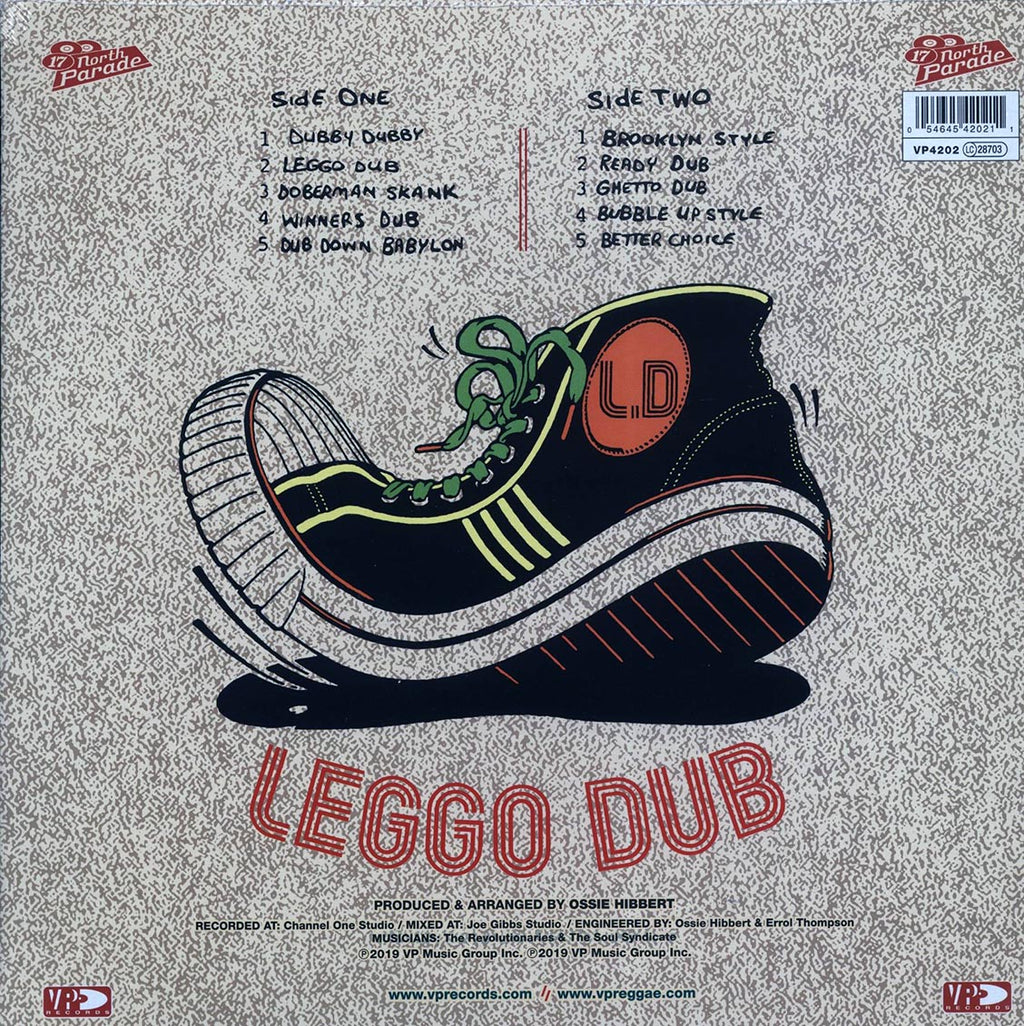 Ossie All-stars - Leggo Dub vinyl LP back cover