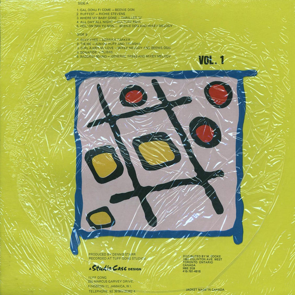 Derrick Parker, Culture Paul, General Trees, Etc. - Dance Hall Ensemble Volume 1 (Jamaica press) (orig. press) vinyl LP back cover