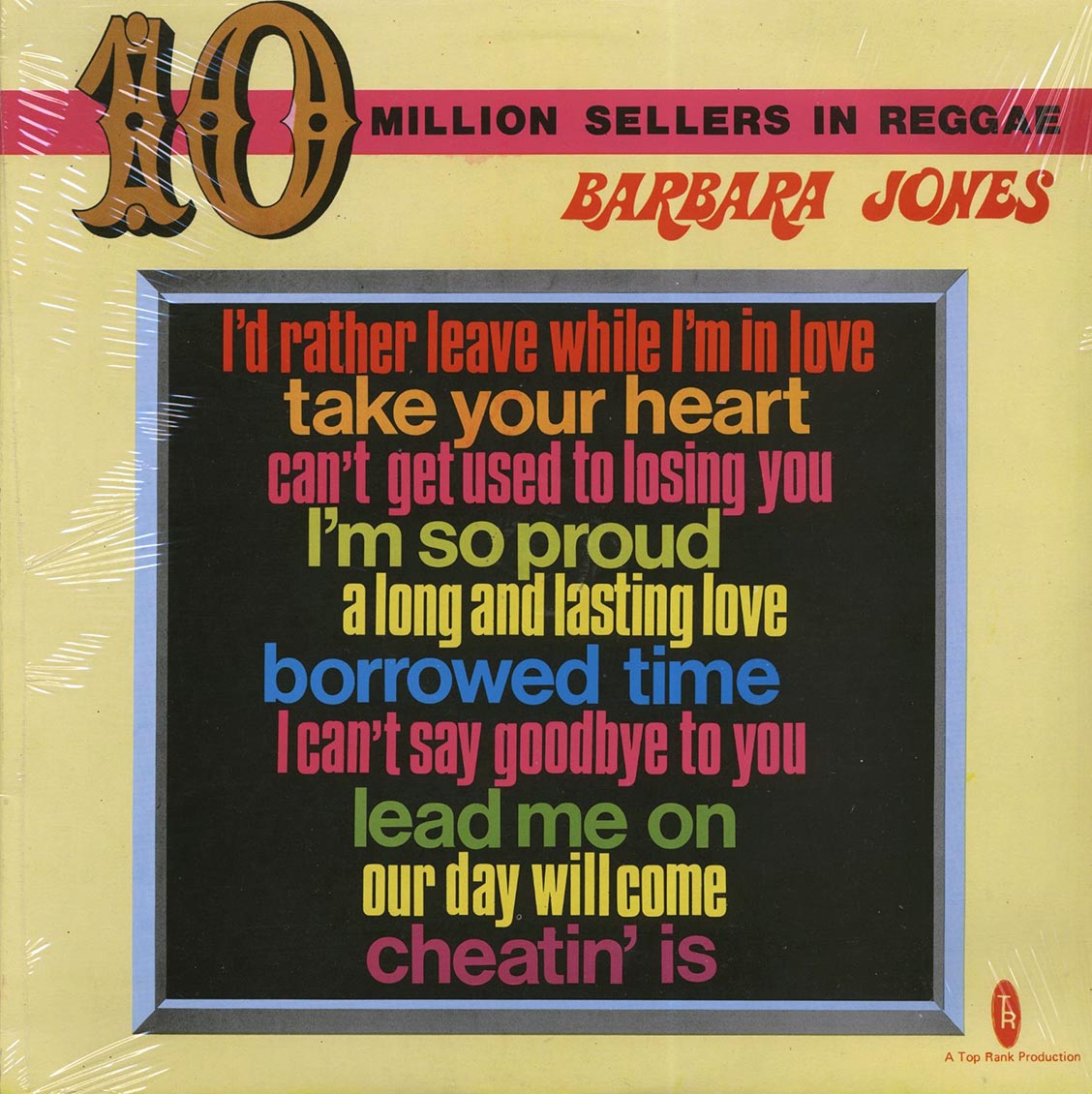 Barbara Jones - 10 Million Sellers In Reggae (orig. press) vinyl LP front cover