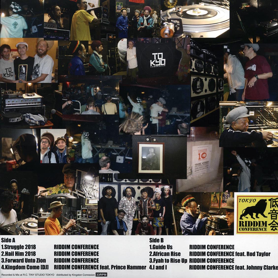 Riddim Conference (Shanty-nob) - Riddim Conference (Japan press) (180g) (white vinyl) vinyl LP back cover