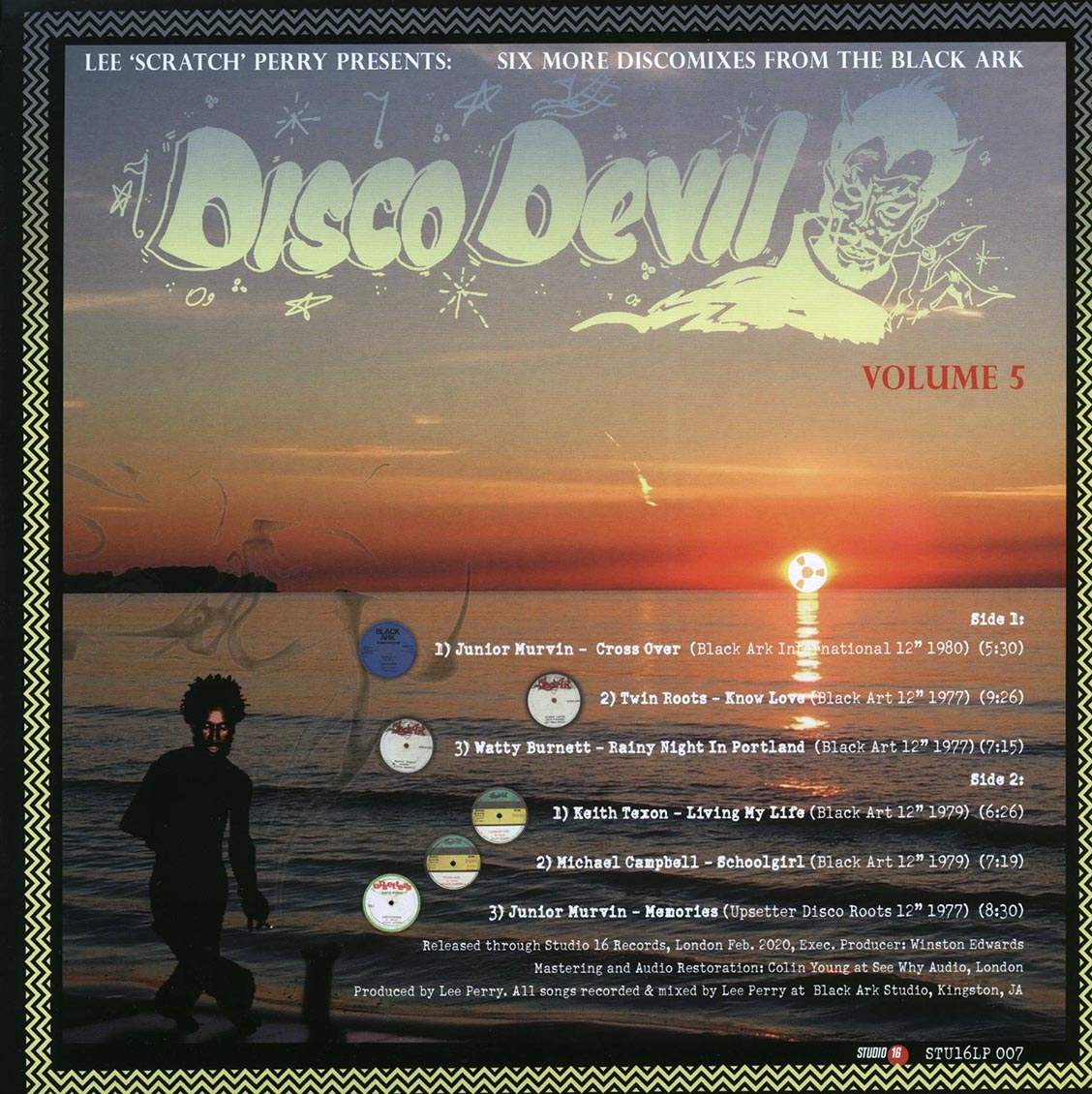 Lee Perry - Disco Devil Volume 5: Six More Classic Discomixes From The Black Ark Studio 1977-79 vinyl LP back cover