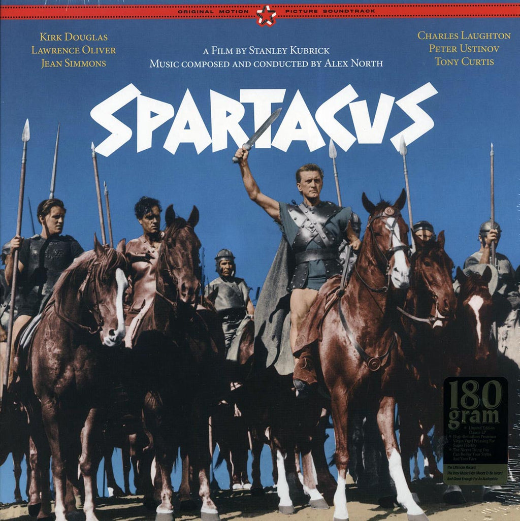 Alex North - Spartacus Original Motion Picture Soundtrack (+bonus track) (ltd. ed.) (180g) vinyl LP front cover