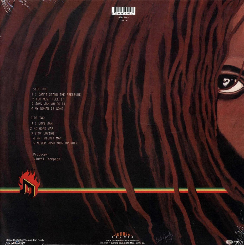 Linval Thompson - I Love Jah (180g) vinyl LP back cover