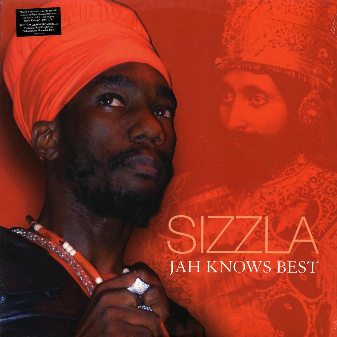 Sizzla - Jah Knows Best vinyl LP front cover