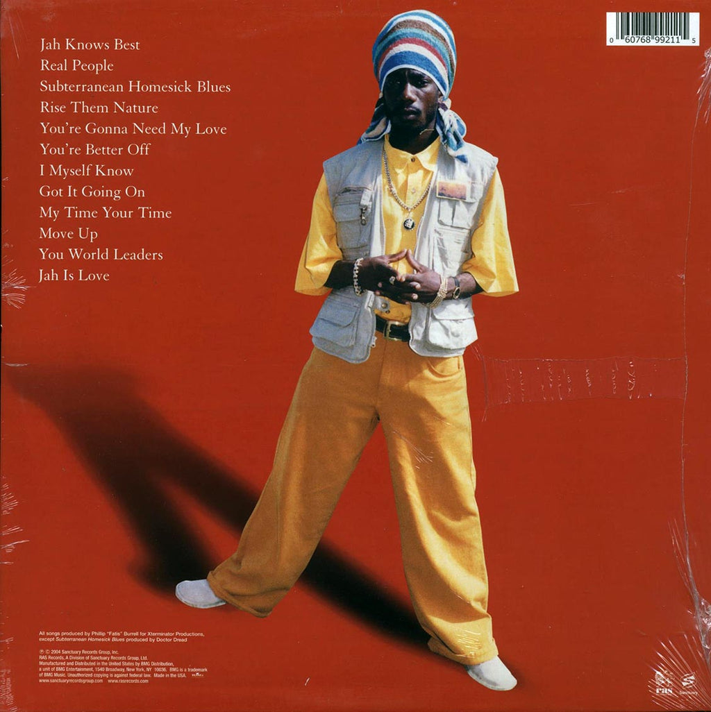Sizzla - Jah Knows Best vinyl LP back cover