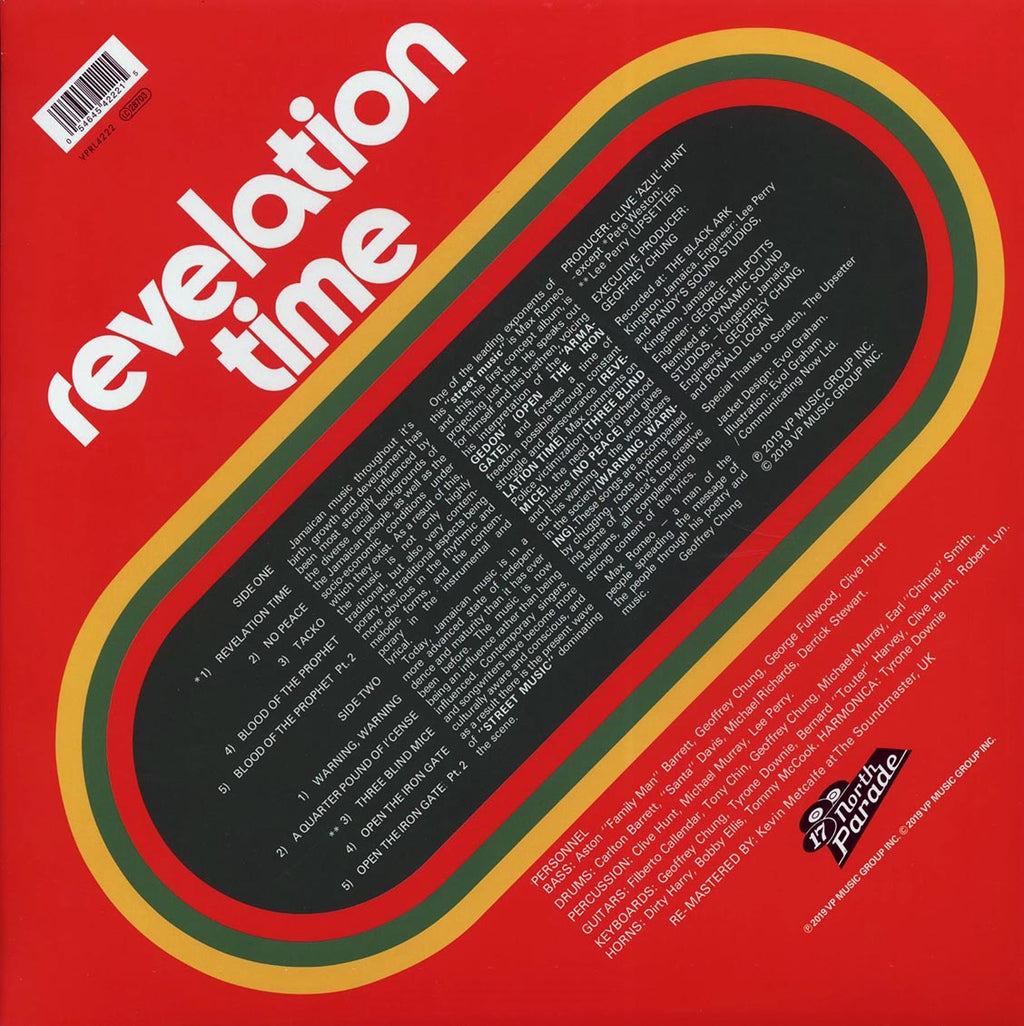 Max Romeo - Revelation Time vinyl LP back cover