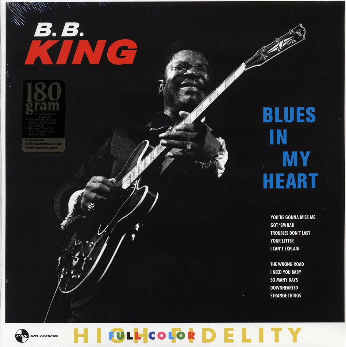 BB King - Blues In My Heart (+2 bonus tracks) (ltd. ed.) (180g) vinyl LP front cover