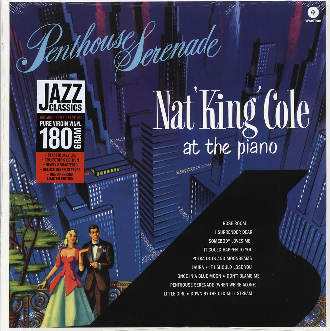 Nat King Cole - Penthouse Serenade: Nat King Cole At The Piano (+2 bonus tracks) (ltd. ed.) (180g) (remastered) vinyl LP front cover