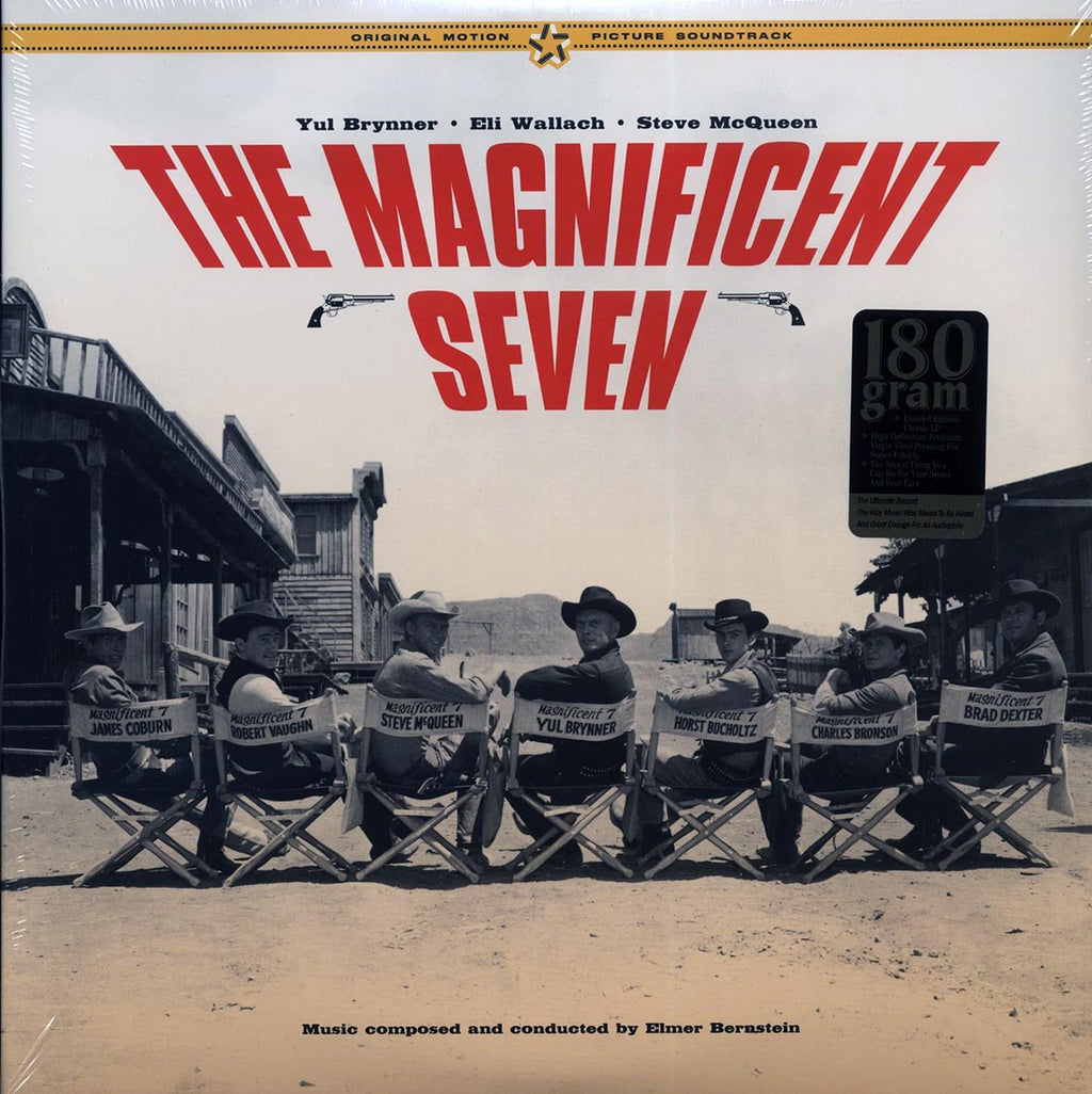 Elmer Bernstein - The Magnificent Seven: Original Motion Picture Soundtrack (22 tracks) (2xLP) (180g) vinyl LP front cover