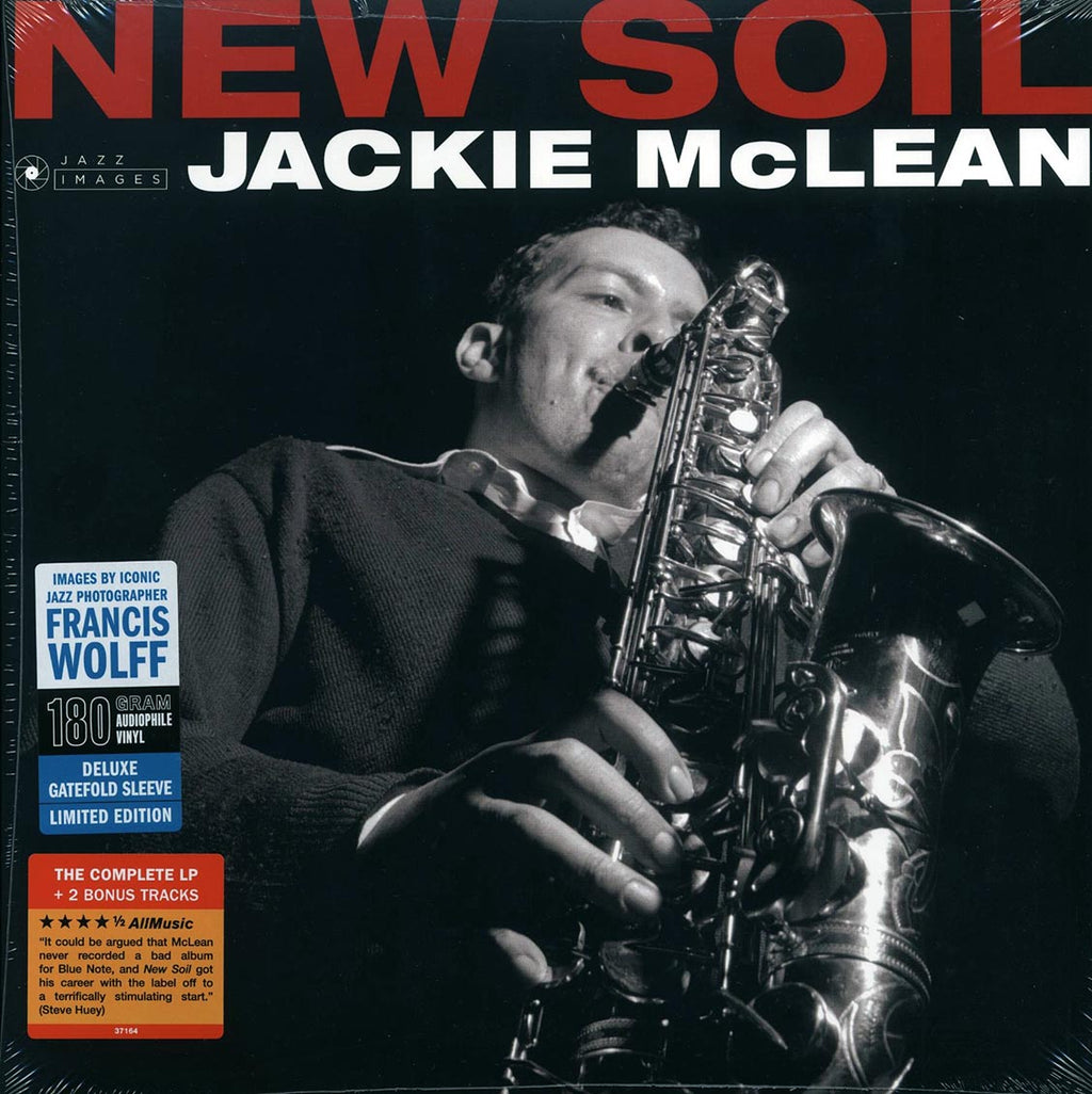 Jackie McLean - New Soil (+bonus track) (ltd. ed.) (180g) vinyl LP front cover