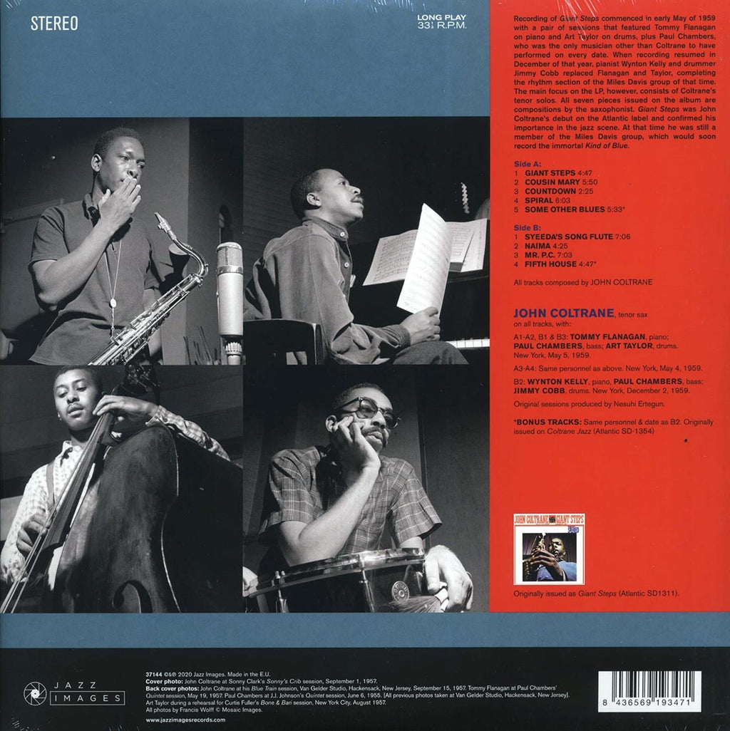 John Coltrane - Giant Steps (+2 bonus tracks) (ltd. ed.) (180g) vinyl LP back cover