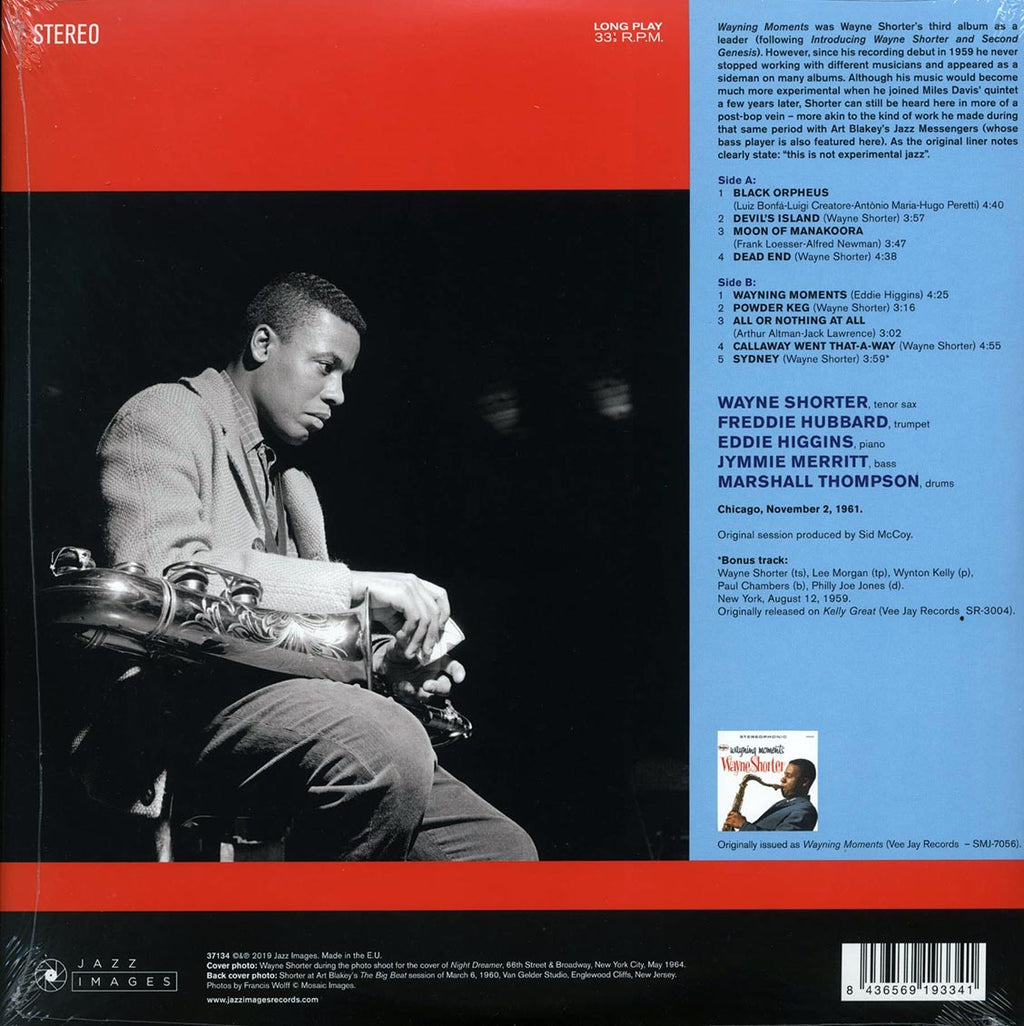 Wayne Shorter - Wayning Moments (+bonus track) (ltd. ed.) (180g) vinyl LP back cover