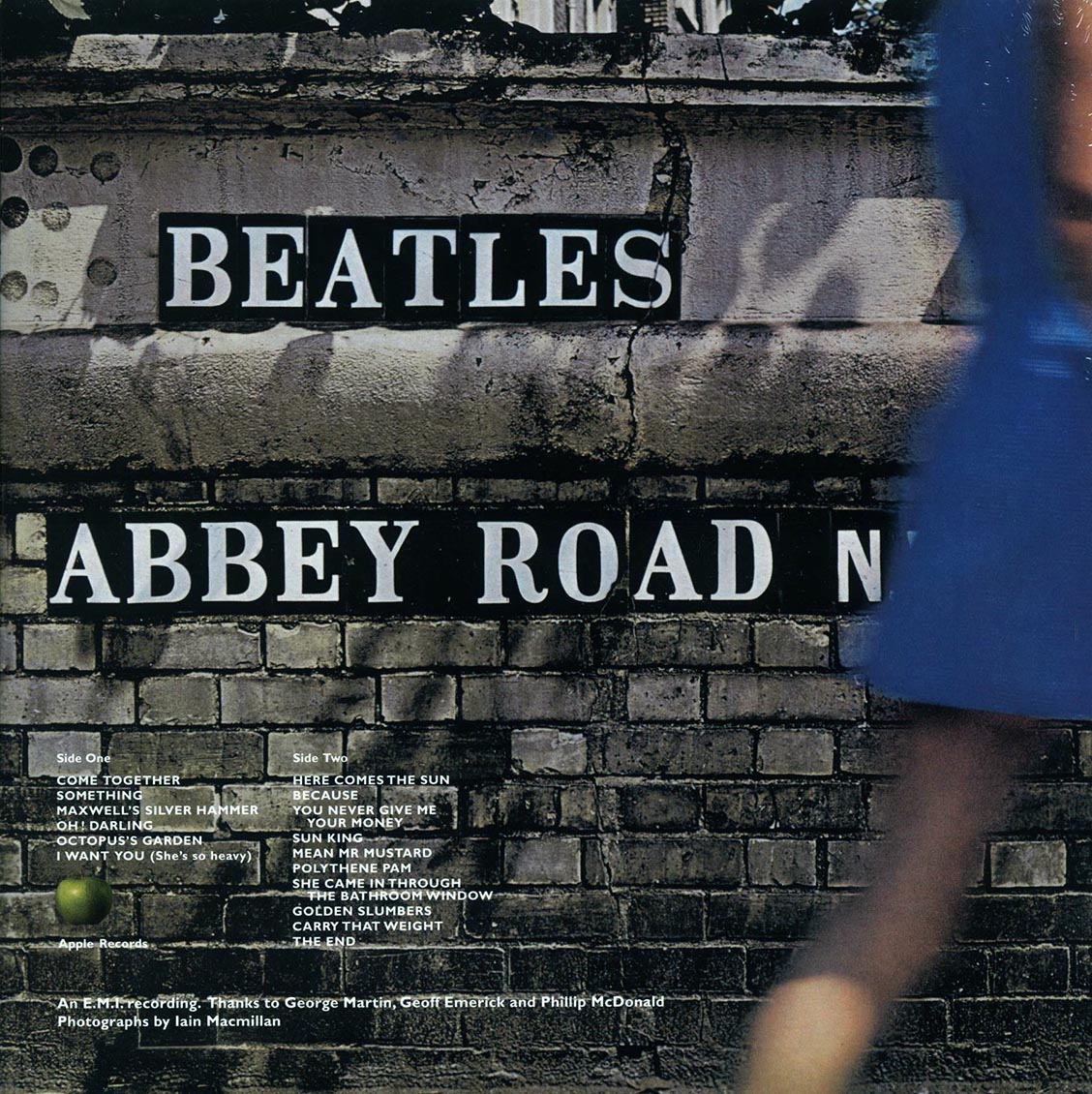 The Beatles - Abbey Road (Anniv. Ed.) (180g) vinyl LP back cover