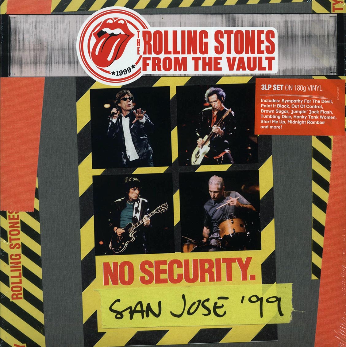 The Rolling Stones - From The Vault: No Security, San Jose '99 (ltd. ed.) (3xLP) (180g) (colored vinyl) vinyl LP front cover