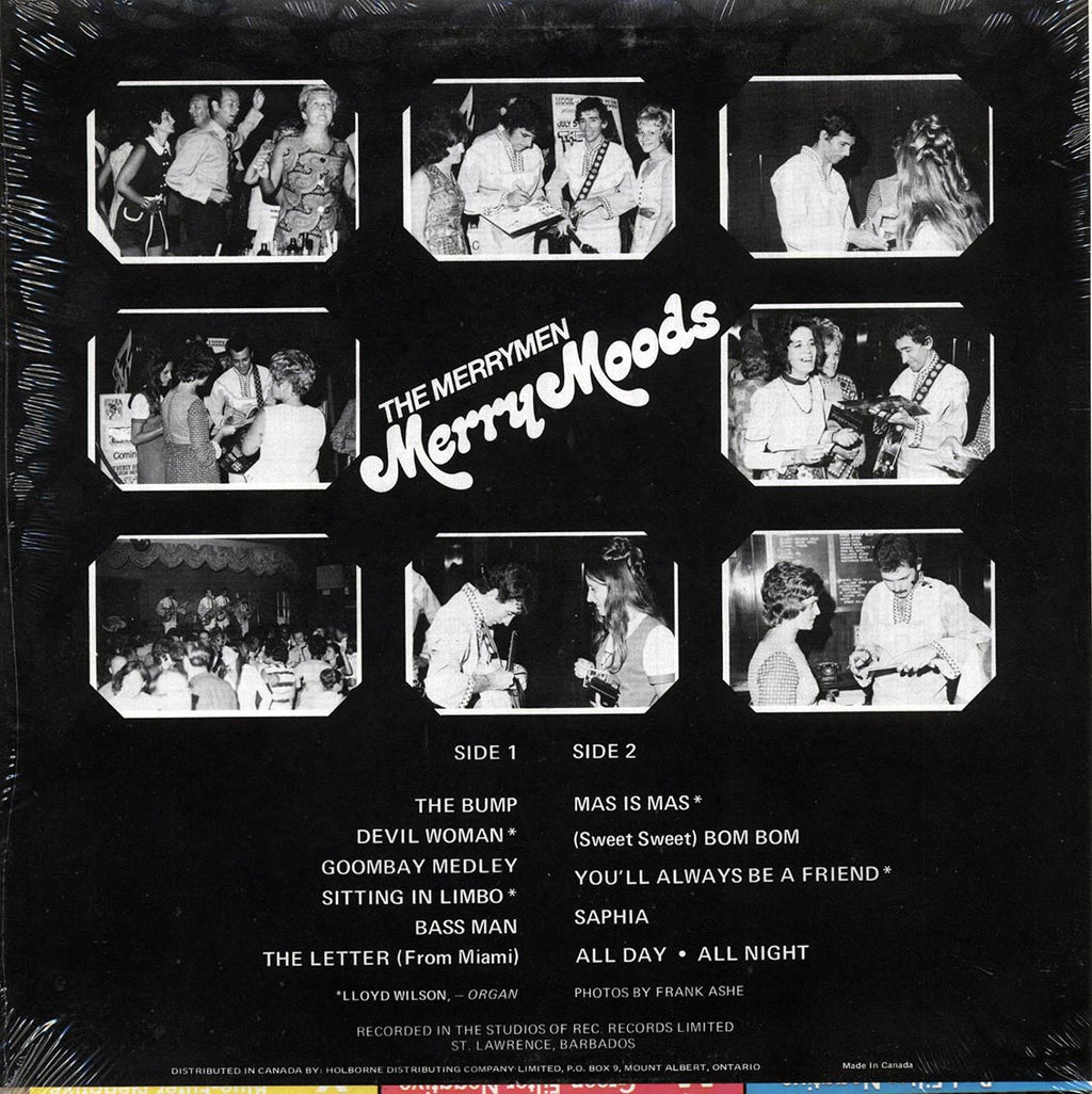 The Merryman - Merry Moods (orig. press) vinyl LP back cover