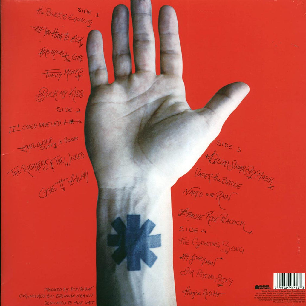 Red Hot Chili Peppers - Blood Sugar Sex Magik (2xLP) (180g) vinyl LP back cover