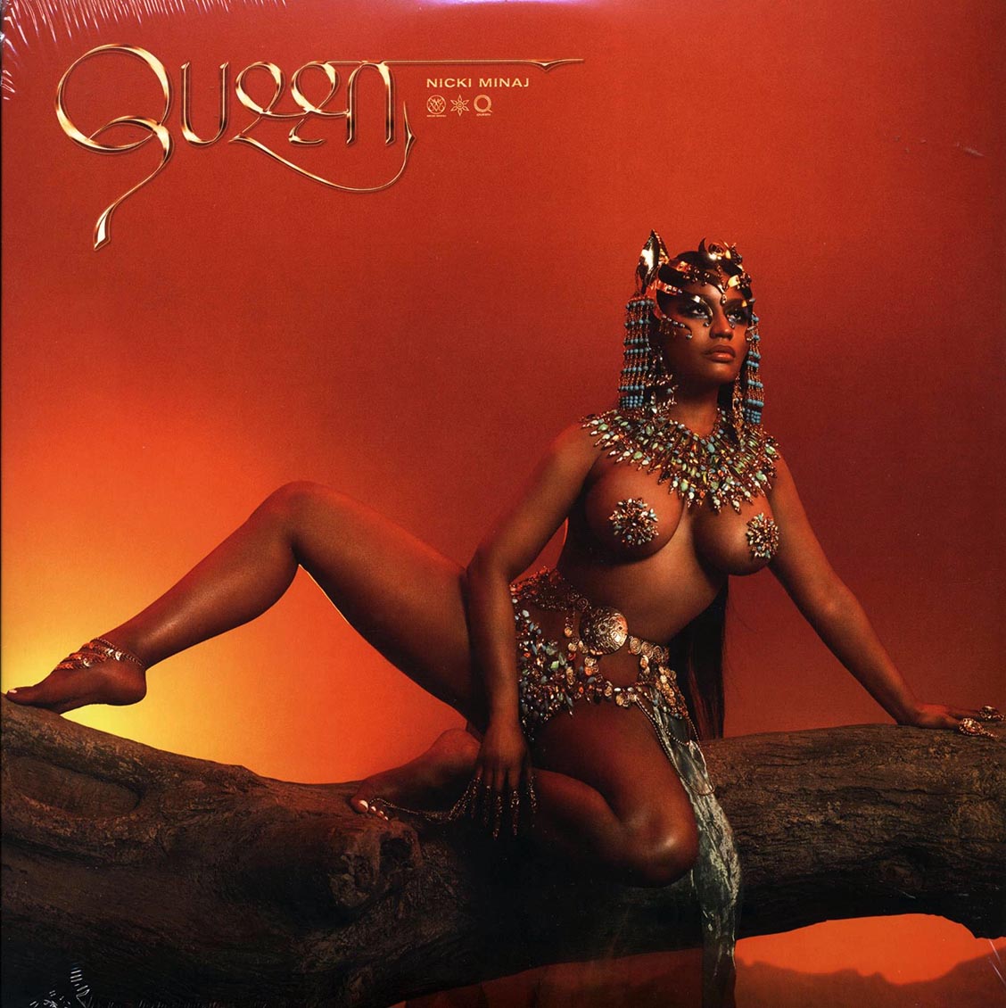 Nicki Minaj - Queen (2xLP) (orange vinyl) vinyl LP front cover