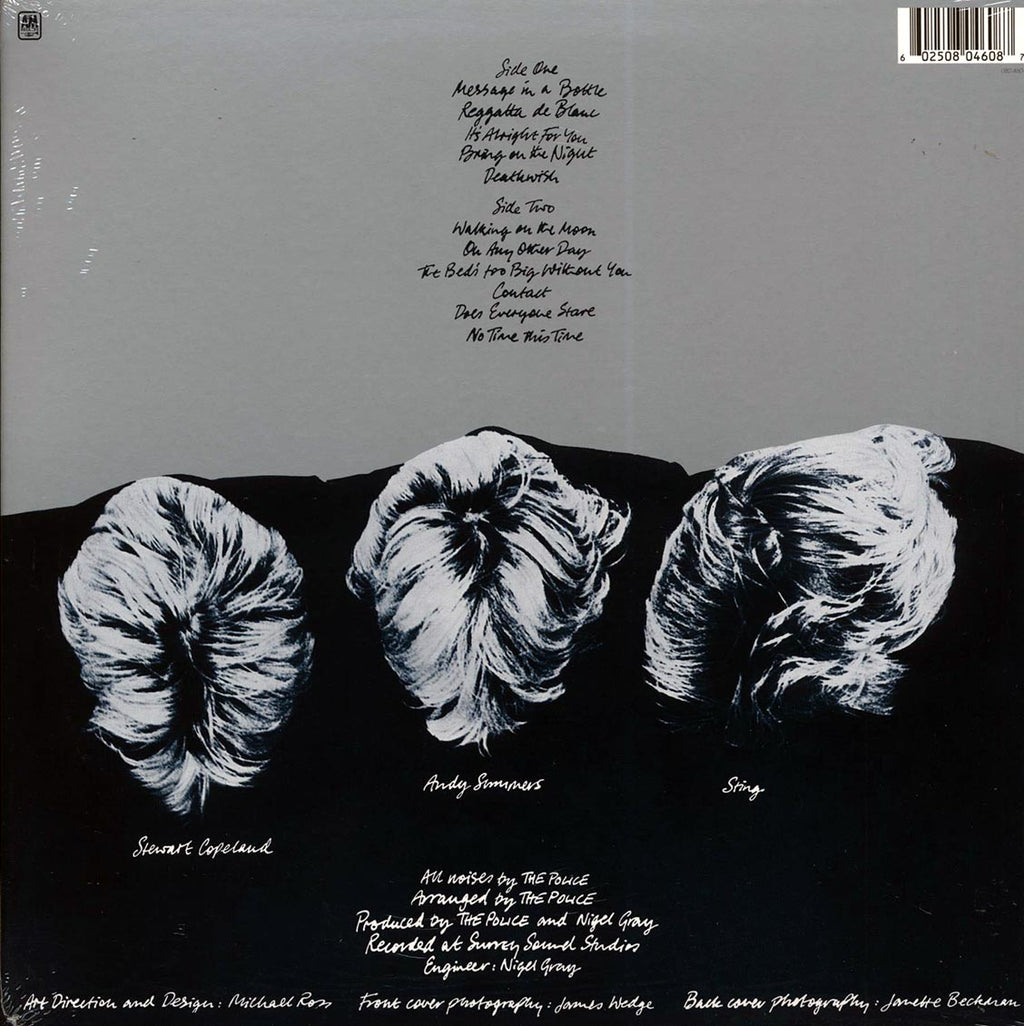 The Police - Reggatta De Blanc (180g) (remastered) vinyl LP back cover