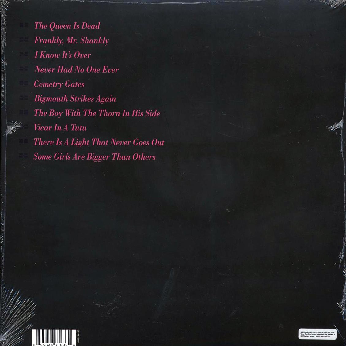 The Smiths - The Queen Is Dead (180g) vinyl LP back cover