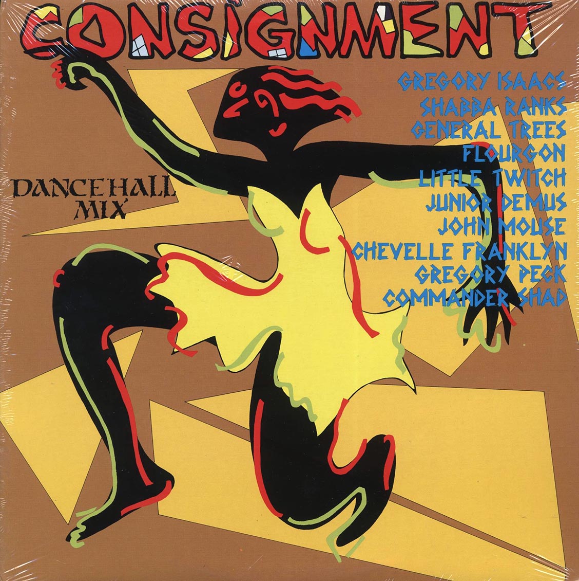 Shabba Ranks, Gregory Isaacs, Gregory Peck, Jr. Demus, Etc. - Consignment Dancehall Mix (rhythm: "Up Park Camp / Get In The Groove") (orig. press) vinyl LP front cover