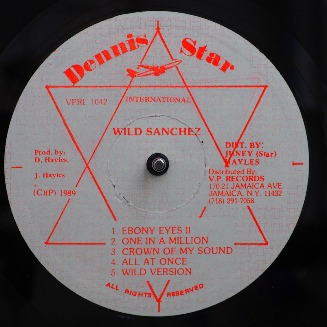 Sanchez - Wild Sanchez (orig. press) (plain jacket) vinyl LP back cover