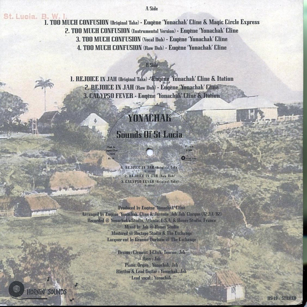 Yonachak - Sounds Of St. Lucia (ltd. ed.) vinyl LP back cover