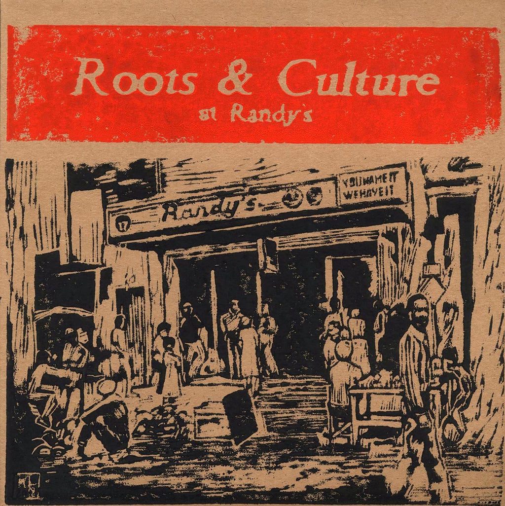 The Wailers, Leonard Dillon, Senya, Dennis Brown, Etc. - Roots & Culture At Randy's (SILKSCREEN EDITION) (hand-numbered ltd. ed.) (silkscreen) vinyl LP front cover